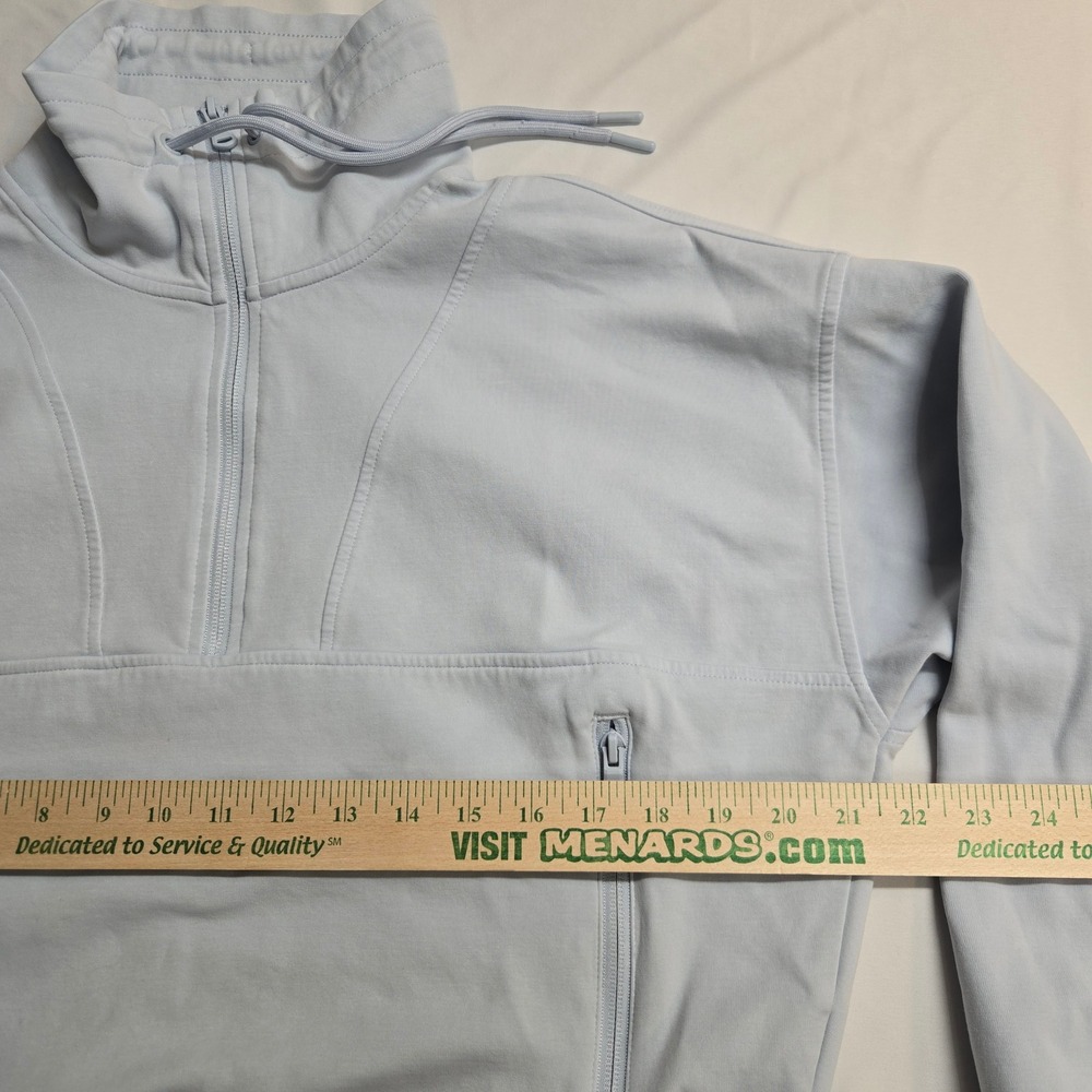 Old Navy Active Dynamic Fleece Half Zip Hoodie Light Blue Large - Picture 5 of 6